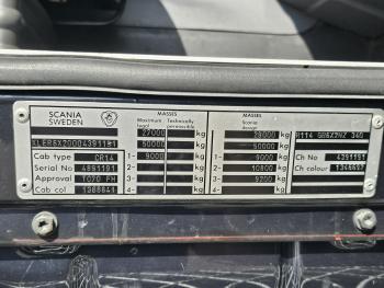 Scania R114.340 6x2 / HIAB CRANE + 25T HOOKLIFT